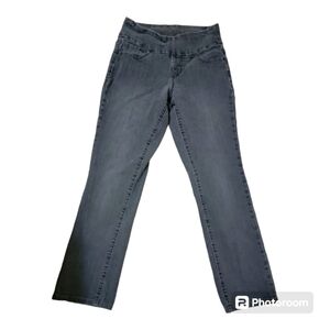 JAG JEANS GRAY SIZE 4 TUMMY CONTROL STRETCHABLE HIGH WAIST straight cut